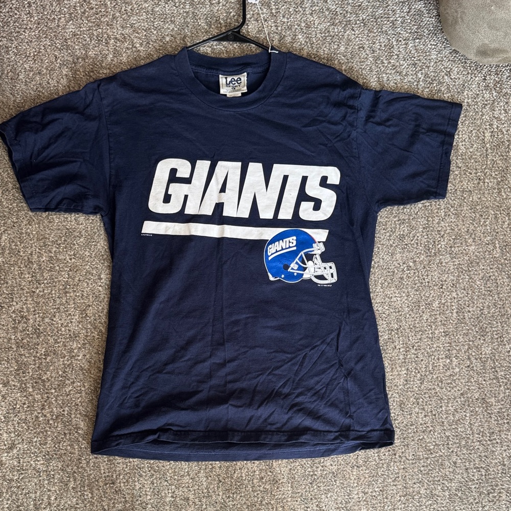Vintage 1998 Lee “Jason Sehorn” Giants Dark Blue Graphic Tee